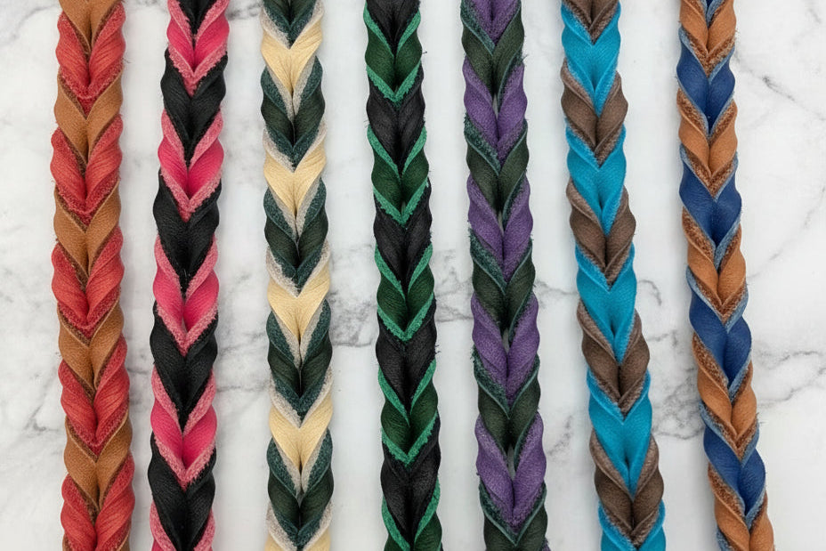 Braided Leather Non-Adjustable Martingale Collar