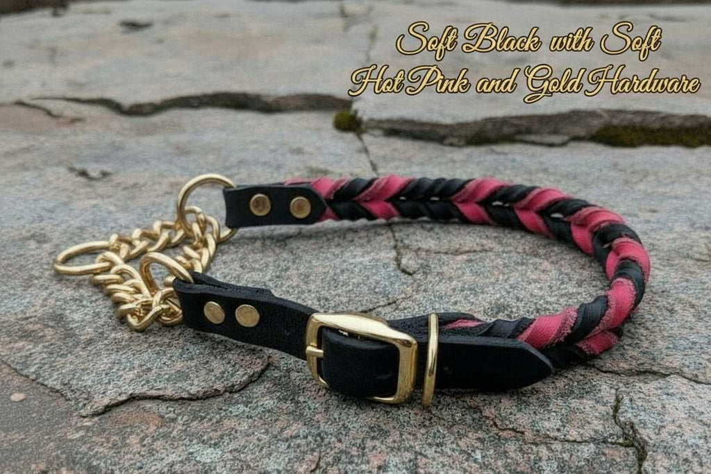 Soft Black primary with Soft Hot Pink secondary and gold hardware